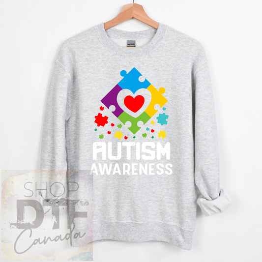 Autisum awareness - heart puzzle - shirts & tops