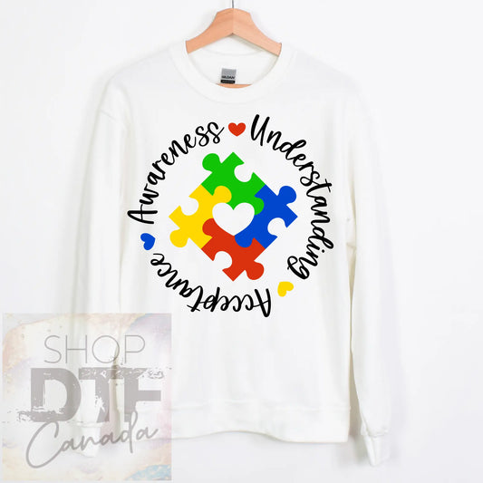 Autisum awareness - understanding acceptance - shirts & tops