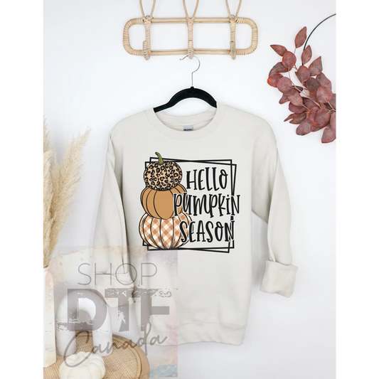 Fall - hello pumpkin season - shirts & tops