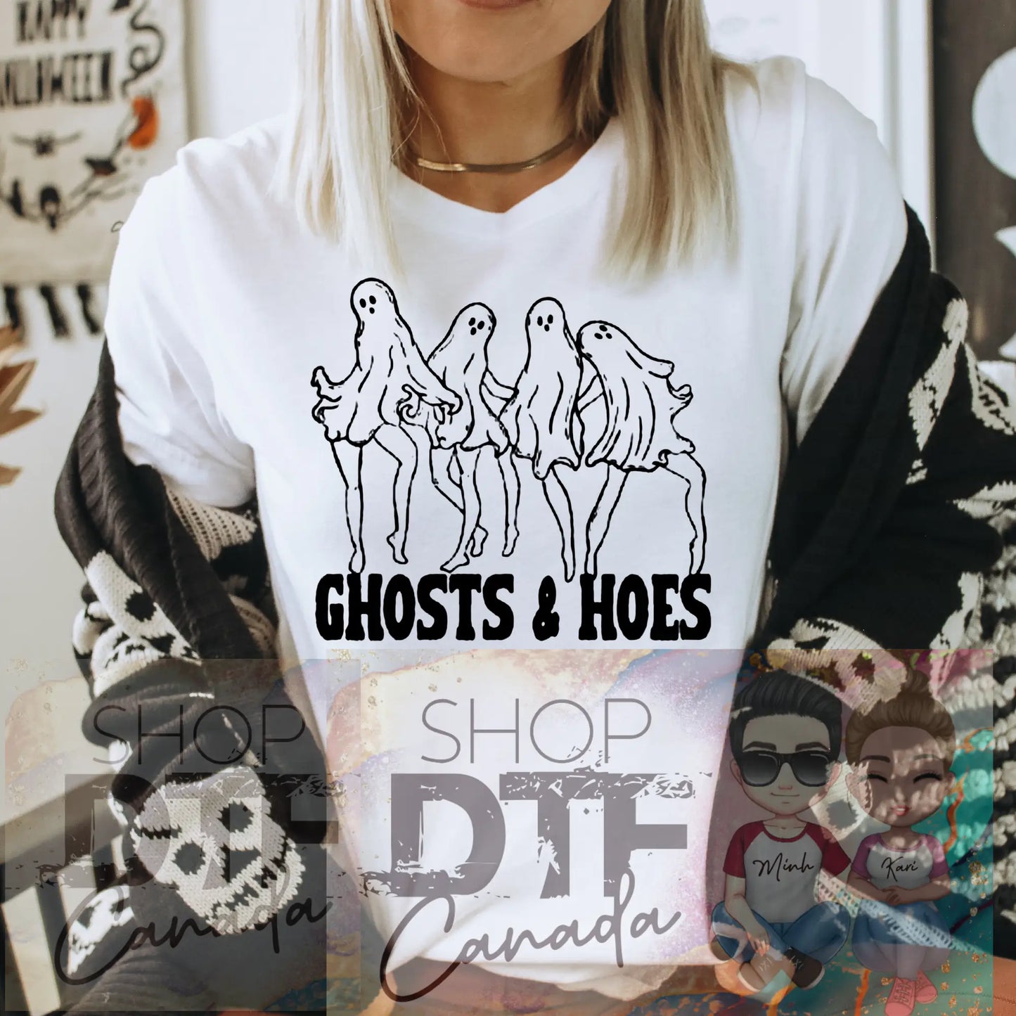 Halloween - ghost and hoes - shirts & tops