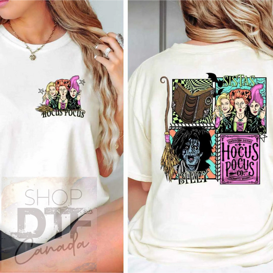 Halloween - hocus pocus - front & back - shirts tops