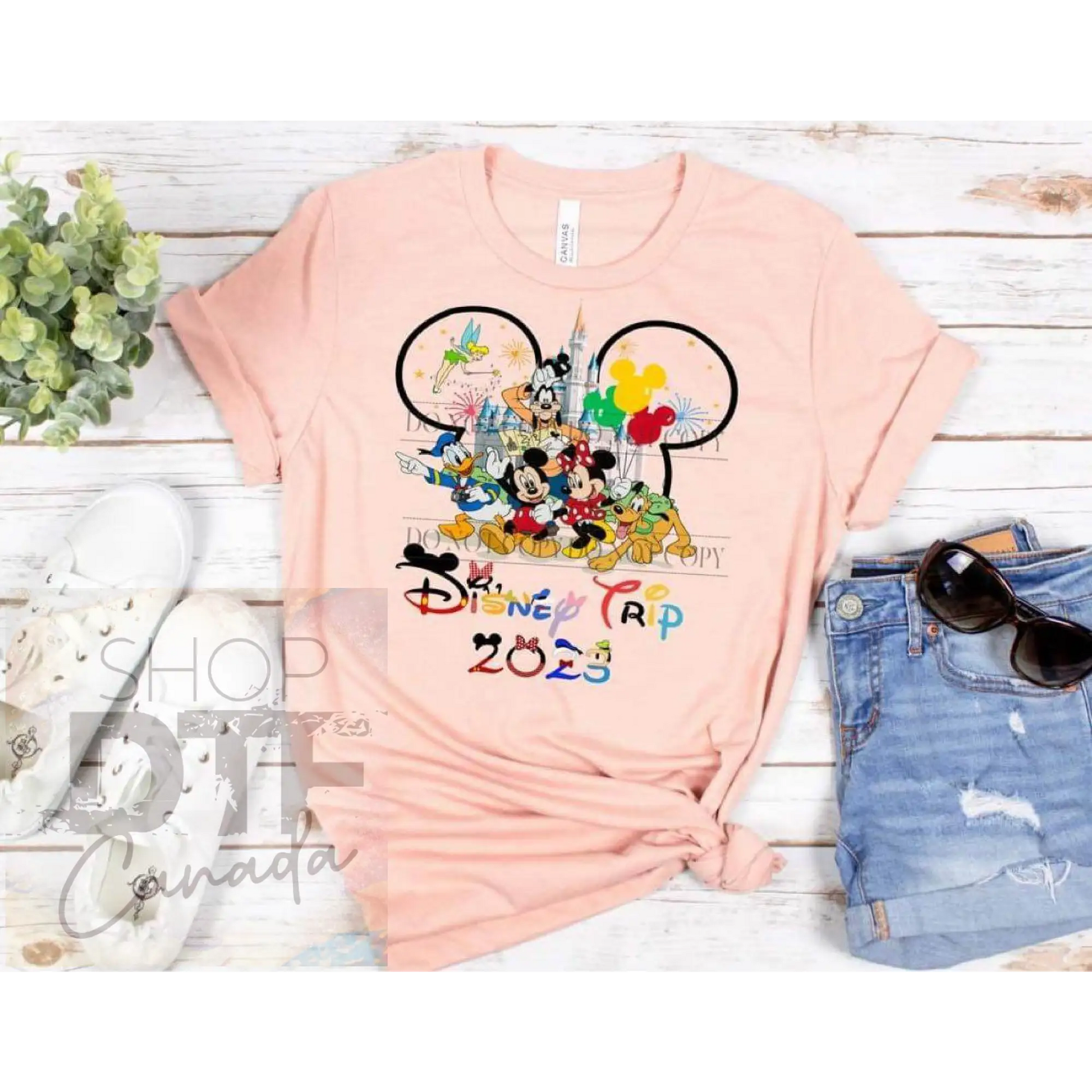 Kids - disney trip with ears no bow - shirts & tops