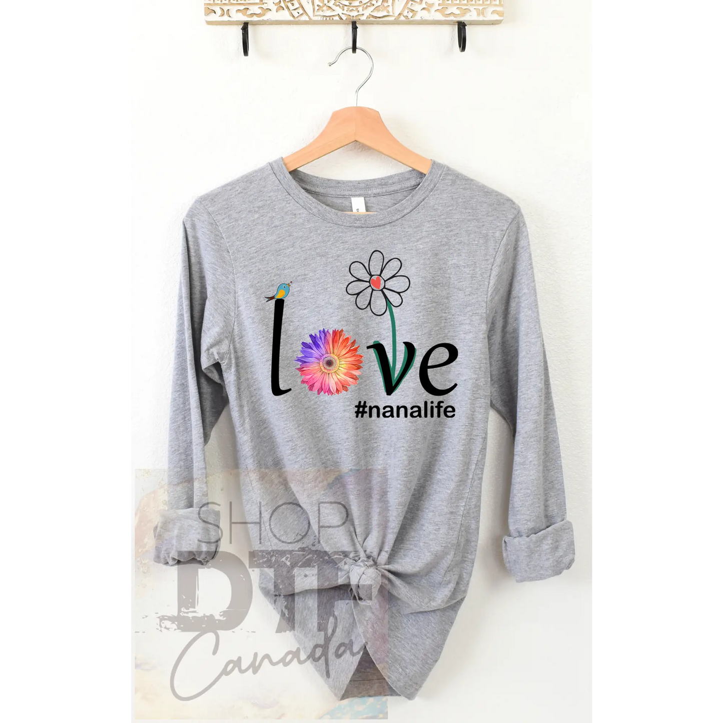 Nana - love flower #nanalife - shirts & tops