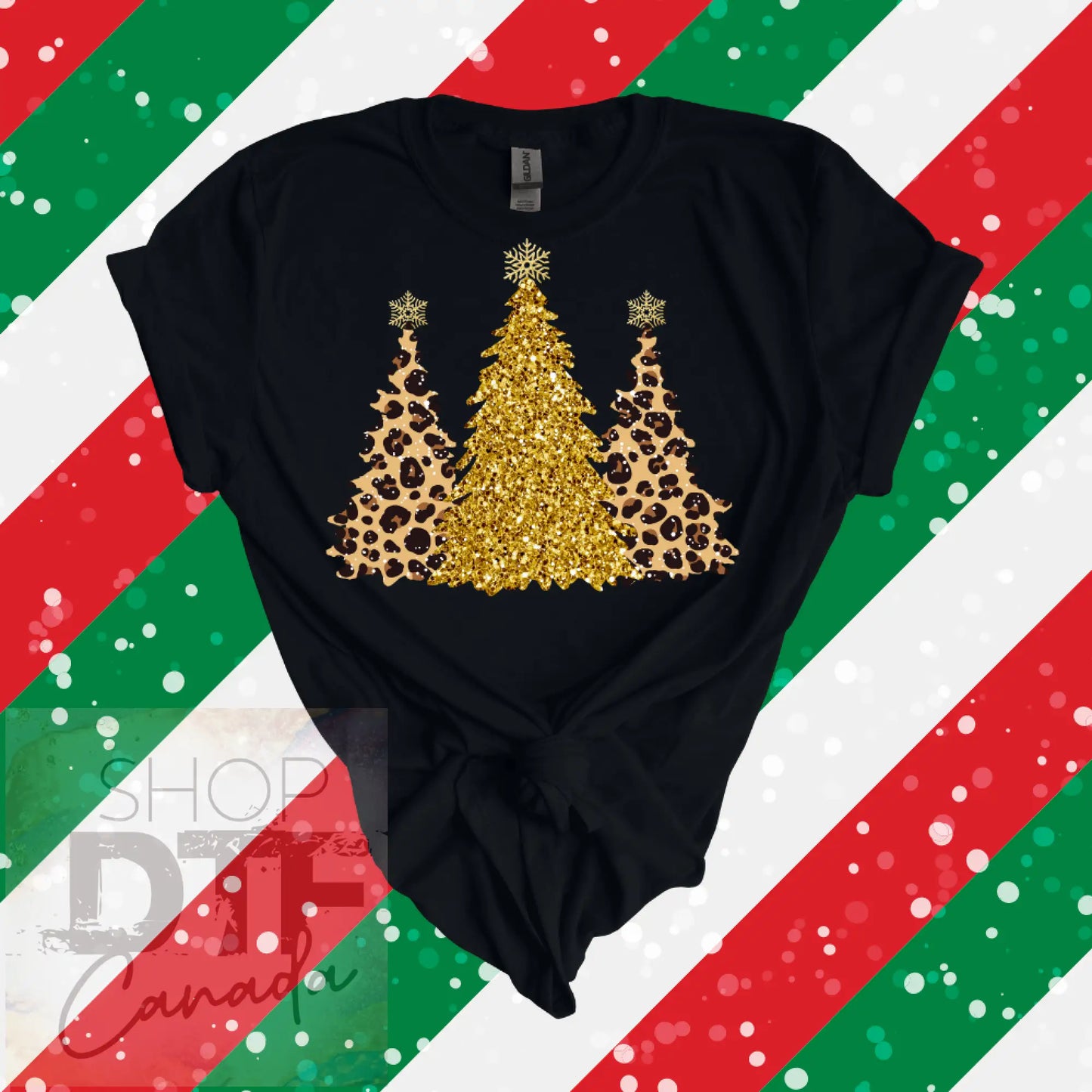 New years - gold trees 1 - shirts & tops