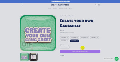 Create your own Gangsheet