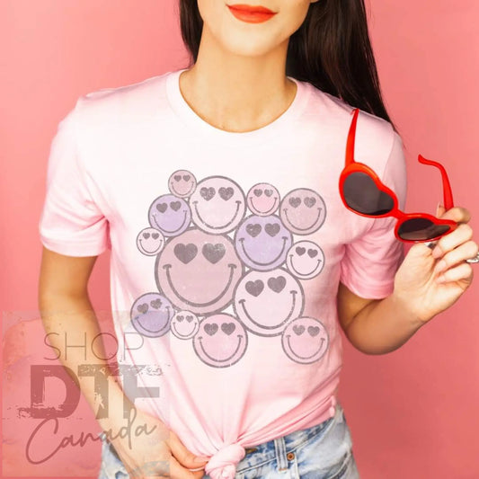 Valentine’s day - heart smiley faces - shirts & tops